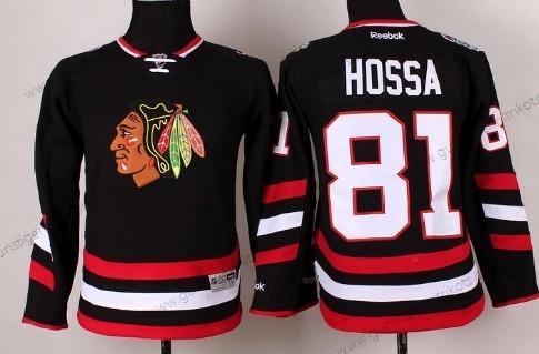 Kinder Chicago Blackhawks #81 Marian Hossa 2014 Stadium Series Trikots – Schwarz