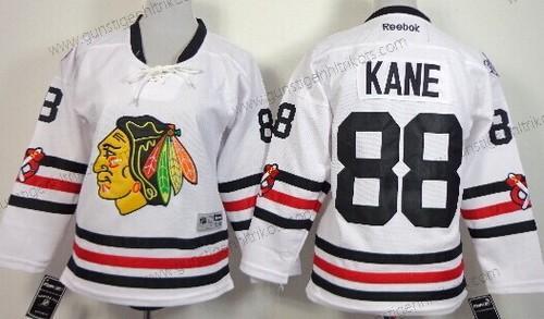 Kinder Chicago Blackhawks #88 Patrick Kane 2015 Winter Klassisch Trikots – Weiß