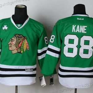 Kinder Chicago Blackhawks #88 Patrick Kane Trikots – Grün