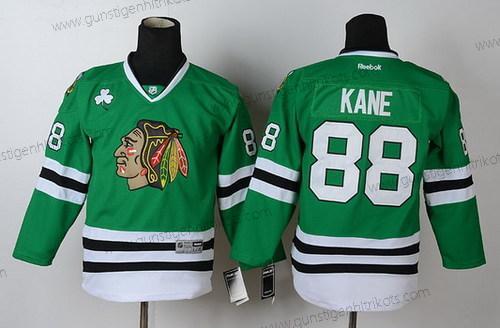 Kinder Chicago Blackhawks #88 Patrick Kane Trikots – Grün