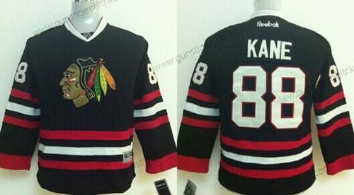 Kinder Chicago Blackhawks #88 Patrick Kane Trikots – Schwarz