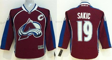 Kinder Colorado Avalanche #19 Joe Sakic Trikots – Rot