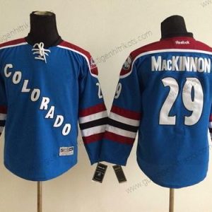 Kinder Colorado Avalanche #29 Nathan Mackinnon Ausweichtrikot Trikots – Blau