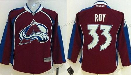 Kinder Colorado Avalanche #33 Patrick Roy Trikots – Rot