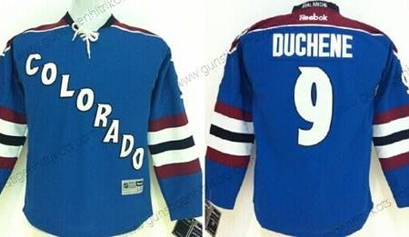 Kinder Colorado Avalanche #9 Matt Duchene Ausweichtrikot Trikots – Blau