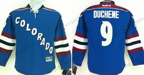 Kinder Colorado Avalanche #9 Matt Duchene Ausweichtrikot Trikots – Blau