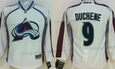 Kinder Colorado Avalanche #9 Matt Duchene Trikots – Weiß