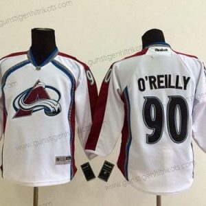 Kinder Colorado Avalanche #90 Ryan O’Reilly Trikots – Weiß