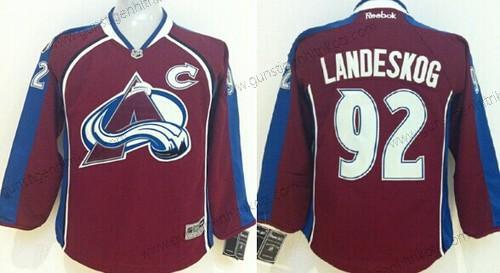 Kinder Colorado Avalanche #92 Gabriel Landeskog Trikots – Rot