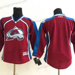 Kinder Colorado Avalanche Leer Trikots – Rot