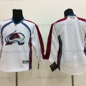 Kinder Colorado Avalanche Leer Trikots – Weiß