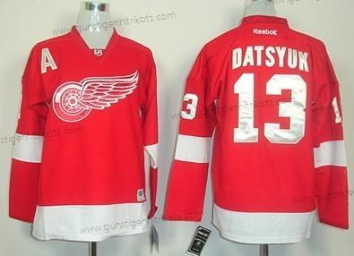 Kinder Detroit Red Wings #13 Pavel Datsyuk Trikots – Rot