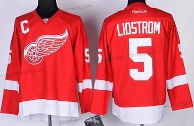 Kinder Detroit Red Wings #5 Nicklas Lidstrom Trikots – Rot