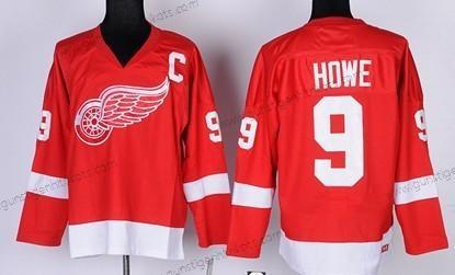 Kinder Detroit Red Wings #9 Gordie Howe Retro CCM Trikots – Rot