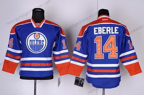 Kinder Edmonton Oilers #14 Jordan Eberle Royal Trikots – Blau