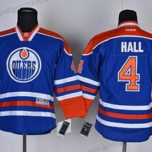 Kinder Edmonton Oilers #4 Taylor Hall Royal Trikots – Blau