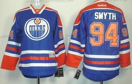 Kinder Edmonton Oilers #94 Ryan Smyth Royal Trikots – Blau