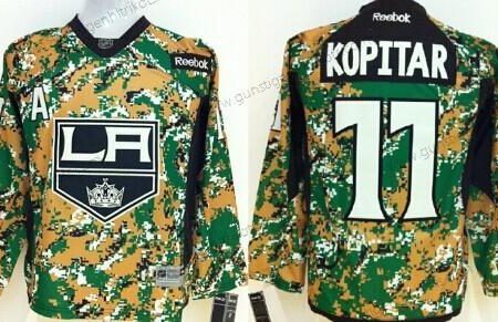 Kinder Los Angeles Kings #11 Anze Kopitar 2014 Trikots – Tarnfarbe