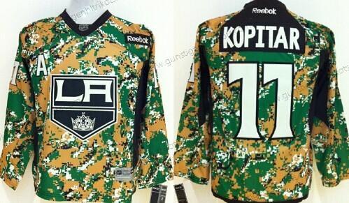 Kinder Los Angeles Kings #11 Anze Kopitar 2014 Trikots – Tarnfarbe