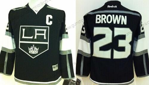 Kinder Los Angeles Kings #23 Dustin Brown Trikots – Schwarz