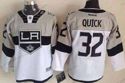 Kinder Los Angeles Kings #32 Jonathan Quick 2015 Stadium Series #2 Trikots – Grau Weiß