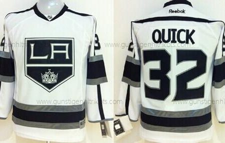 Kinder Los Angeles Kings #32 Jonathan Quick Trikots – Weiß