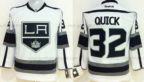 Kinder Los Angeles Kings #32 Jonathan Quick Trikots – Weiß