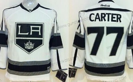 Kinder Los Angeles Kings #77 Jeff Carter Trikots – Weiß