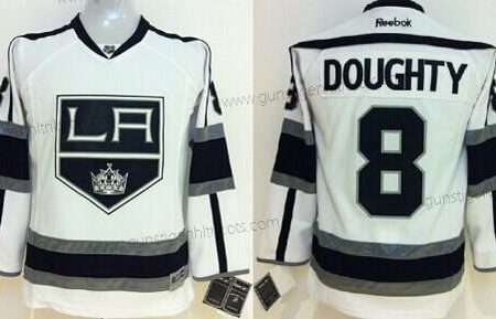 Kinder Los Angeles Kings #8 Drew Doughty Trikots – Weiß