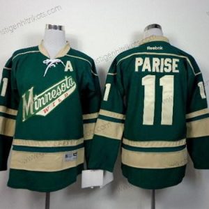 Kinder Minnesota Wild #11 Zach Parise Ausweichtrikot Trikots – Grün