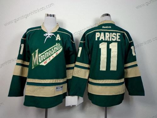 Kinder Minnesota Wild #11 Zach Parise Ausweichtrikot Trikots – Grün