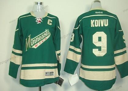 Kinder Minnesota Wild #9 Mikko Koivu Trikots – Grün