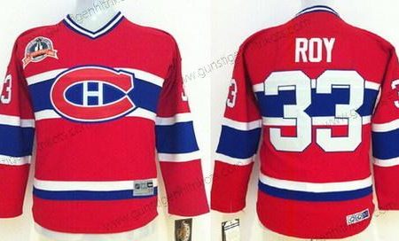 Kinder Montreal Canadiens #33 Patrick Roy Retro CCM Trikots – Rot