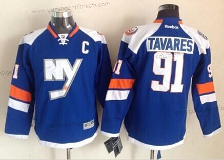 Kinder New York Islanders #91 John Tavares 2014 Stadium Series Trikots – Blau