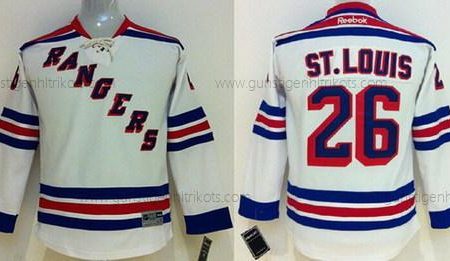 Kinder New York Rangers #26 Martin St. Louis Trikots – Weiß