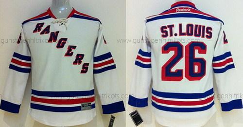 Kinder New York Rangers #26 Martin St. Louis Trikots – Weiß