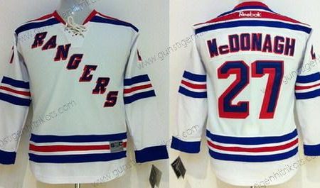 Kinder New York Rangers #27 Ryan Mcdonagh Trikots – Weiß