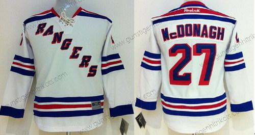 Kinder New York Rangers #27 Ryan Mcdonagh Trikots – Weiß