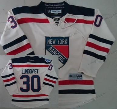 Kinder New York Rangers #30 Henrik Lundqvist 2012 Winter Klassisch Trikots – Creme