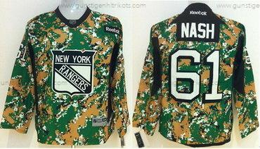 Kinder New York Rangers #61 Rick Nash 2014 Trikots – Tarnfarbe