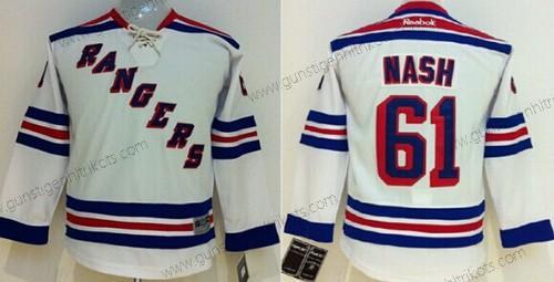 Kinder New York Rangers #61 Rick Nash Trikots – Weiß