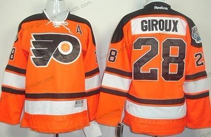 Kinder Philadelphia Flyers #28 Claude Giroux 2012 Winter Klassisch Trikots – Orange