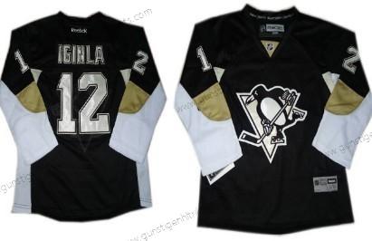 Kinder Pittsburgh Penguins #12 Jarome Iginla Trikots – Schwarz