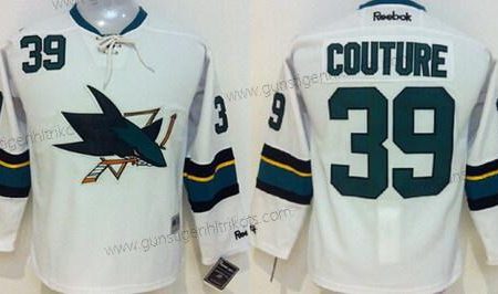 Kinder San Jose Sharks #39 Logan Couture 2014 Trikots – Weiß