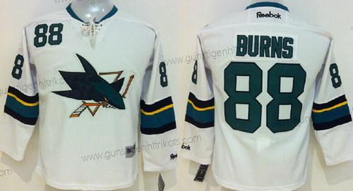 Kinder San Jose Sharks #88 Brent Burns 2014 Trikots – Weiß