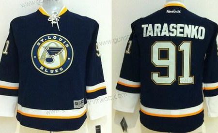 Kinder St. Louis Blues #91 Vladimir Tarasenko Ausweichtrikot Trikots – Marineblau Blau