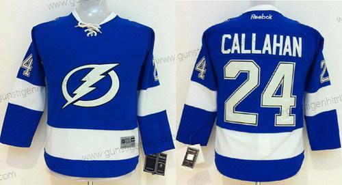 Kinder Tampa Bay Lightning #24 Ryan Callahan New Trikots – Weiß