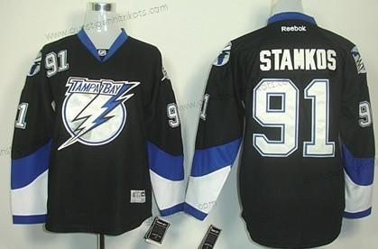 Kinder Tampa Bay Lightning #91 Steven Stamkos Trikots – Schwarz