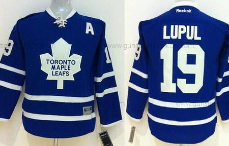 Kinder Toronto Maple Leafs #19 Joffrey Lupul Trikots – Blau