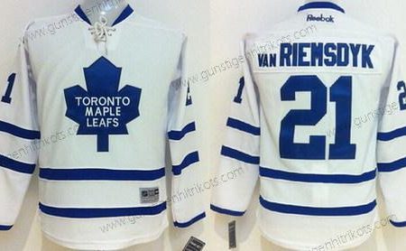 Kinder Toronto Maple Leafs #21 James Van Riemsdyk Trikots – Weiß